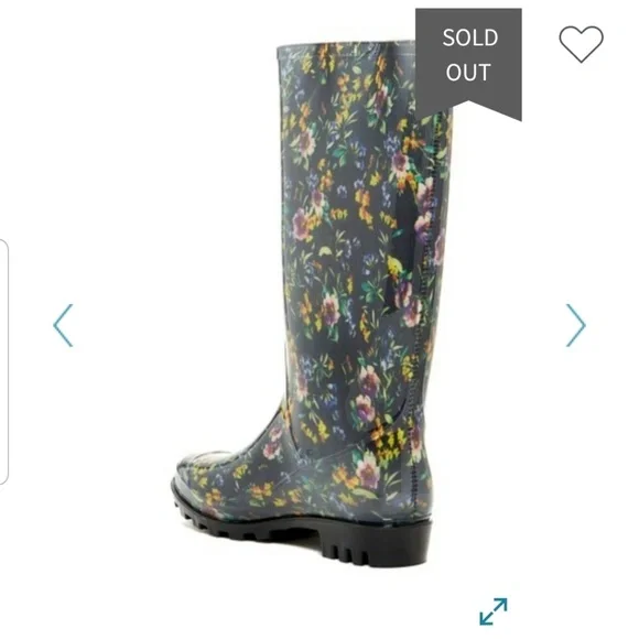 Rainboots Nicole Miller Rainyday Magda Waterproof Boots Last Pair Size 6 - Picture 4 of 8